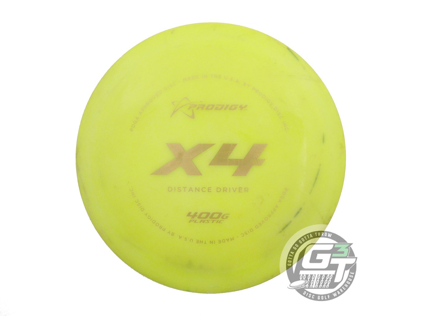USED Prodigy Discs 400G X4 173g Yellow Gold Foil CHALKY Distance Driver Disc