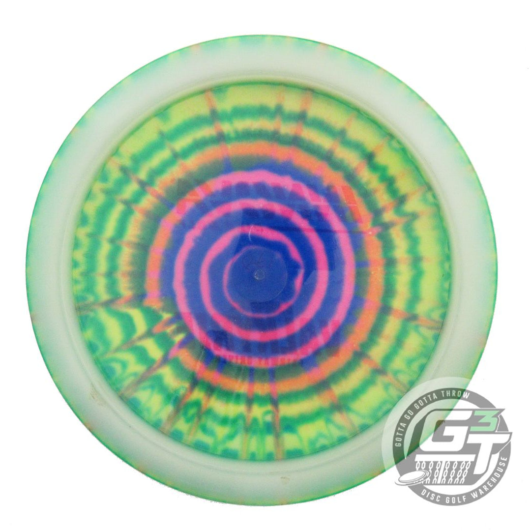 USED Innova I-DYE Champion Valkyrie 170g Lime Spiral Burst Distance Driver Disc