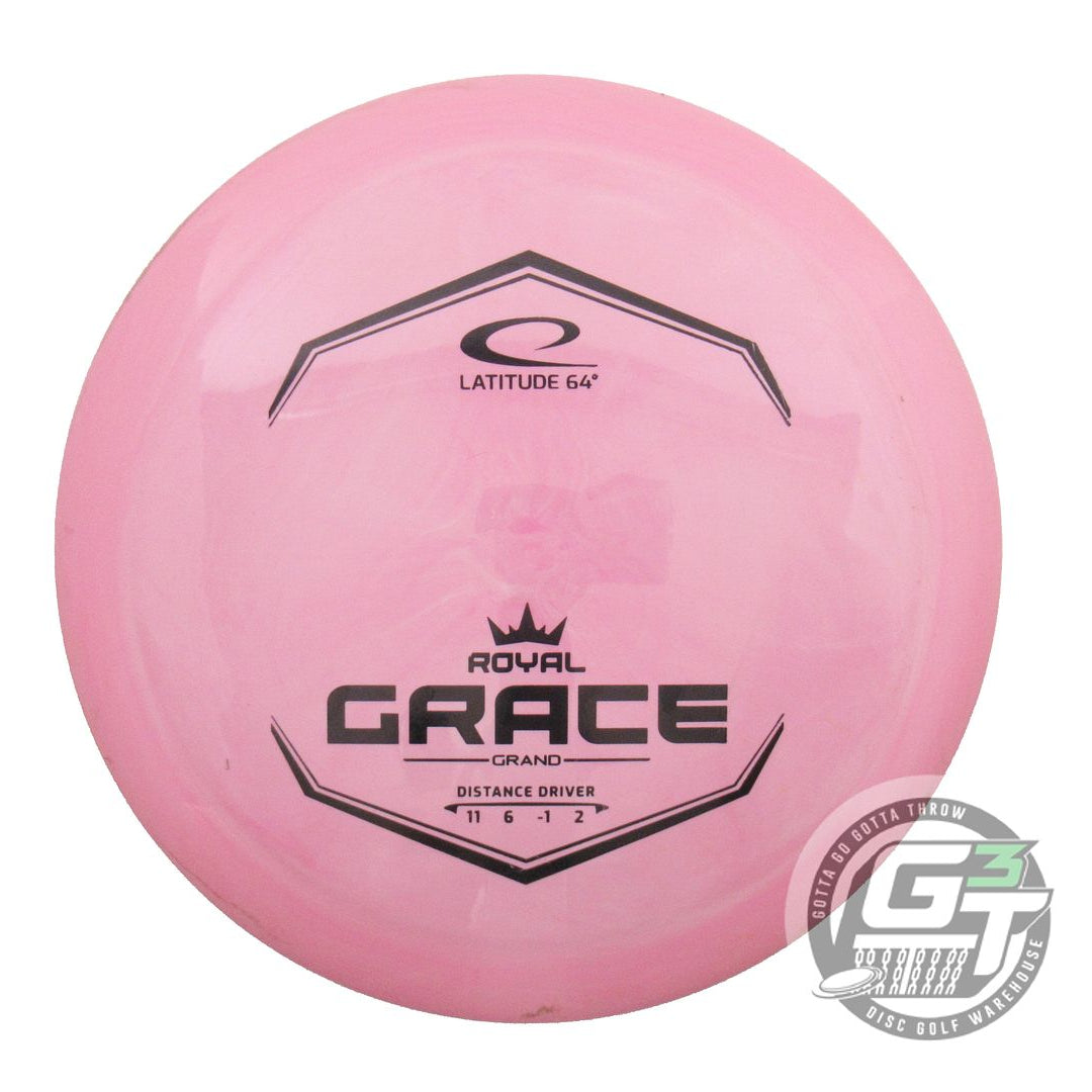 USED Latitude 64 Royal Grand Grace 173g Pink Black Stamp Distance Driver Disc