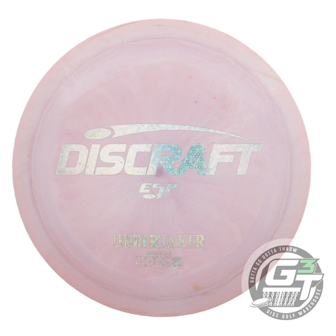 USED Discraft ESP Undertaker 173g Lt. Pink Holo Bubble Foil Distance Driver Disc