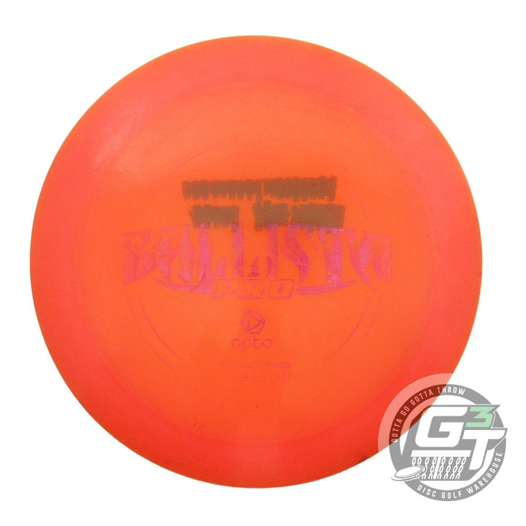 USED Latitude 64 Opto Ballista Pro 172g Orange Pink Foil Distance Driver Disc