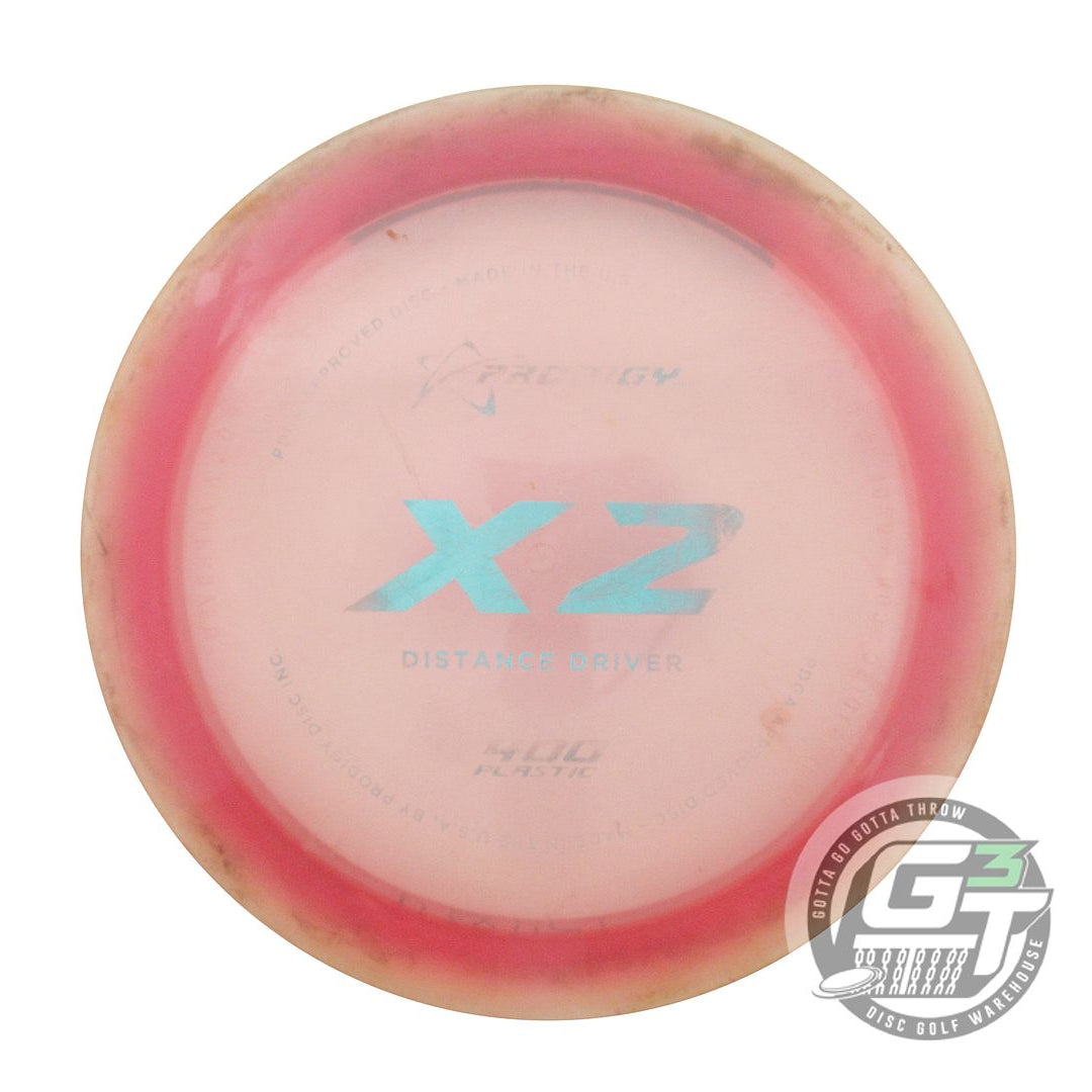 USED Prodigy Discs 400 X2 174g Pink Aqua Foil Distance Driver Golf Disc