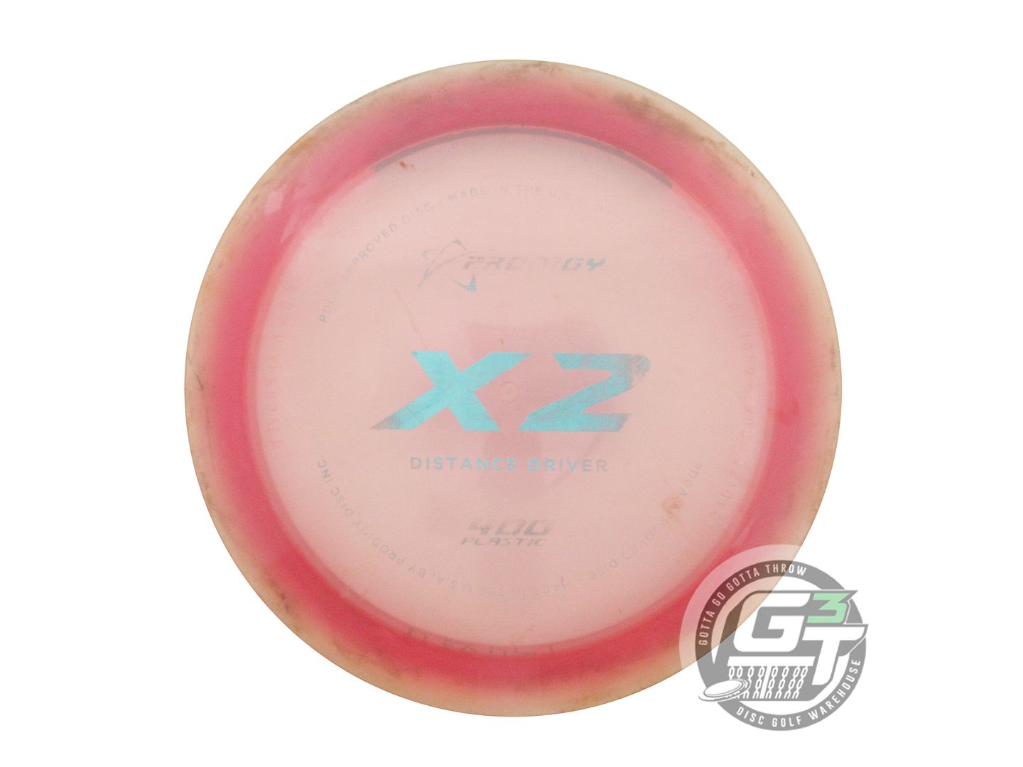 USED Prodigy Discs 400 X2 174g Pink Aqua Foil Distance Driver Golf Disc