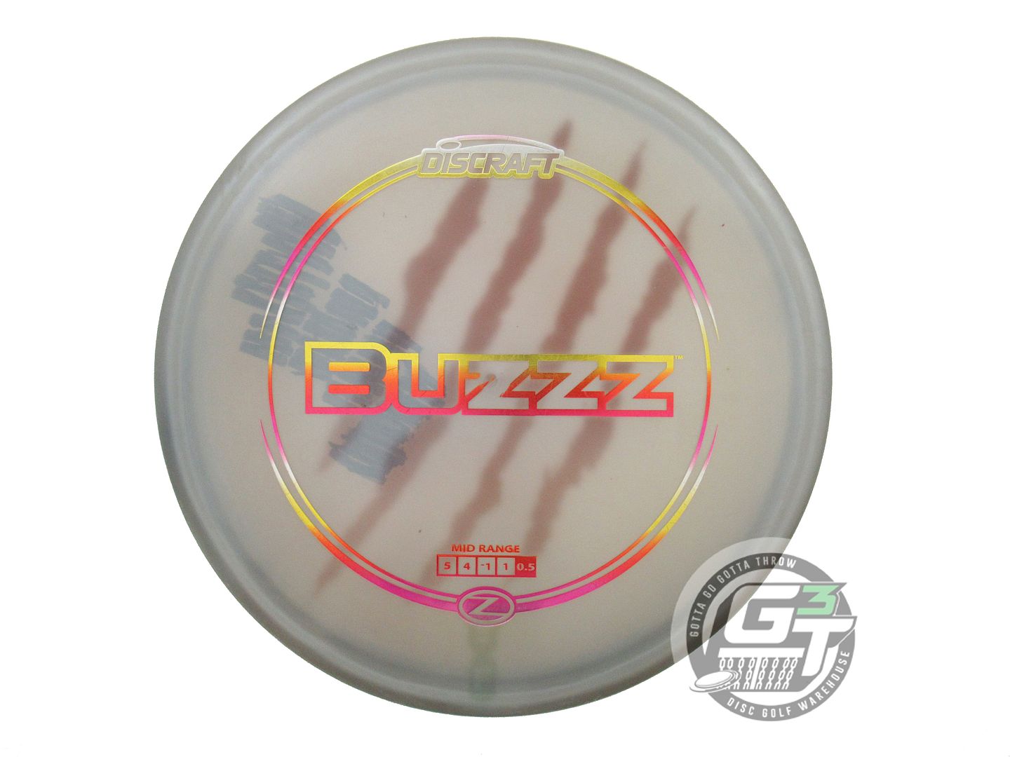 USED Discraft Z Buzzz 180g Gray Sunset Foil HOME DYED Midrange Golf Disc