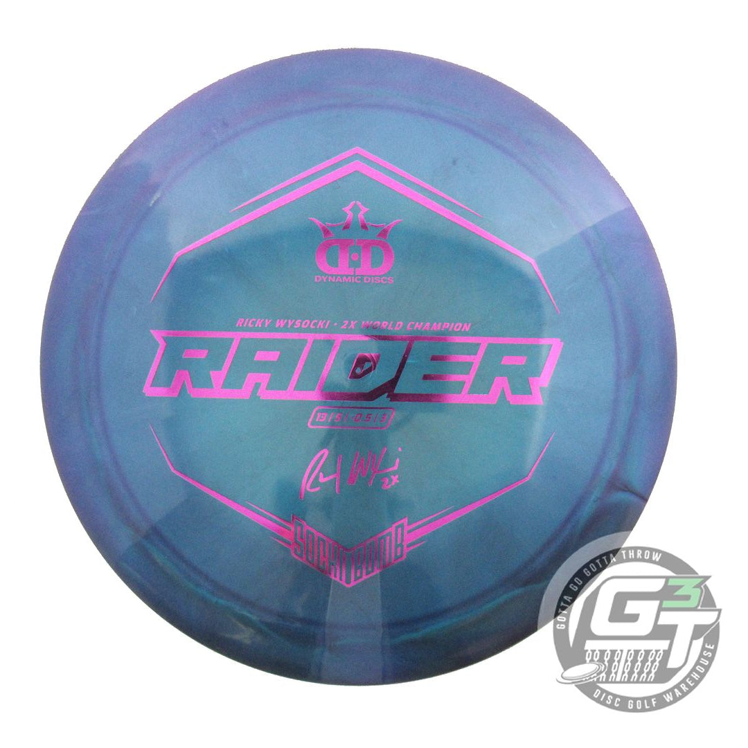 Dynamic Discs Limited Edition Ricky Wysocki Sockibomb Bottom Stamp Chameleon Lucid-X Raider Distance Driver Golf Disc (Individually Listed)