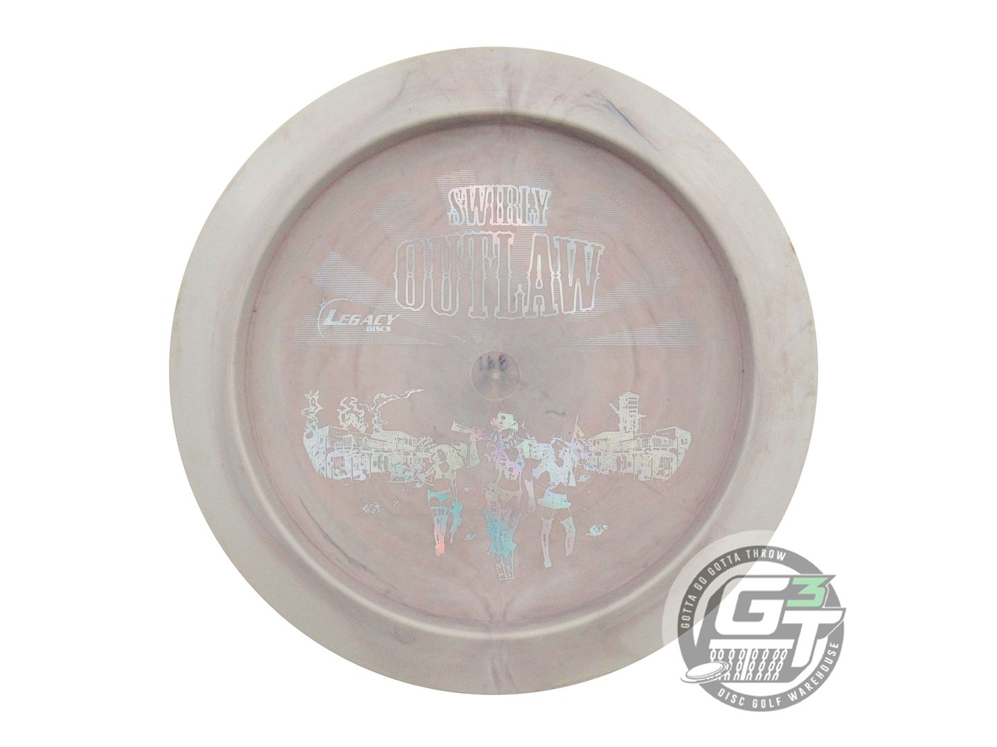 USED Legacy Discs Icon Outlaw 168g Gray Silver Holo Distance Driver Golf Disc