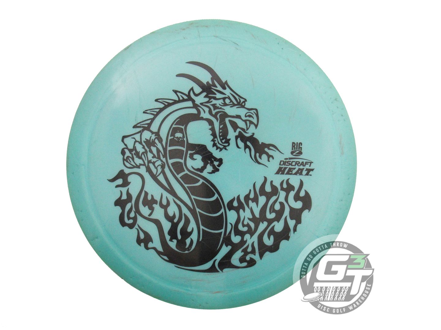 USED Discraft Big Z Heat 171g Teal HOME DYED Distance Driver Golf Disc