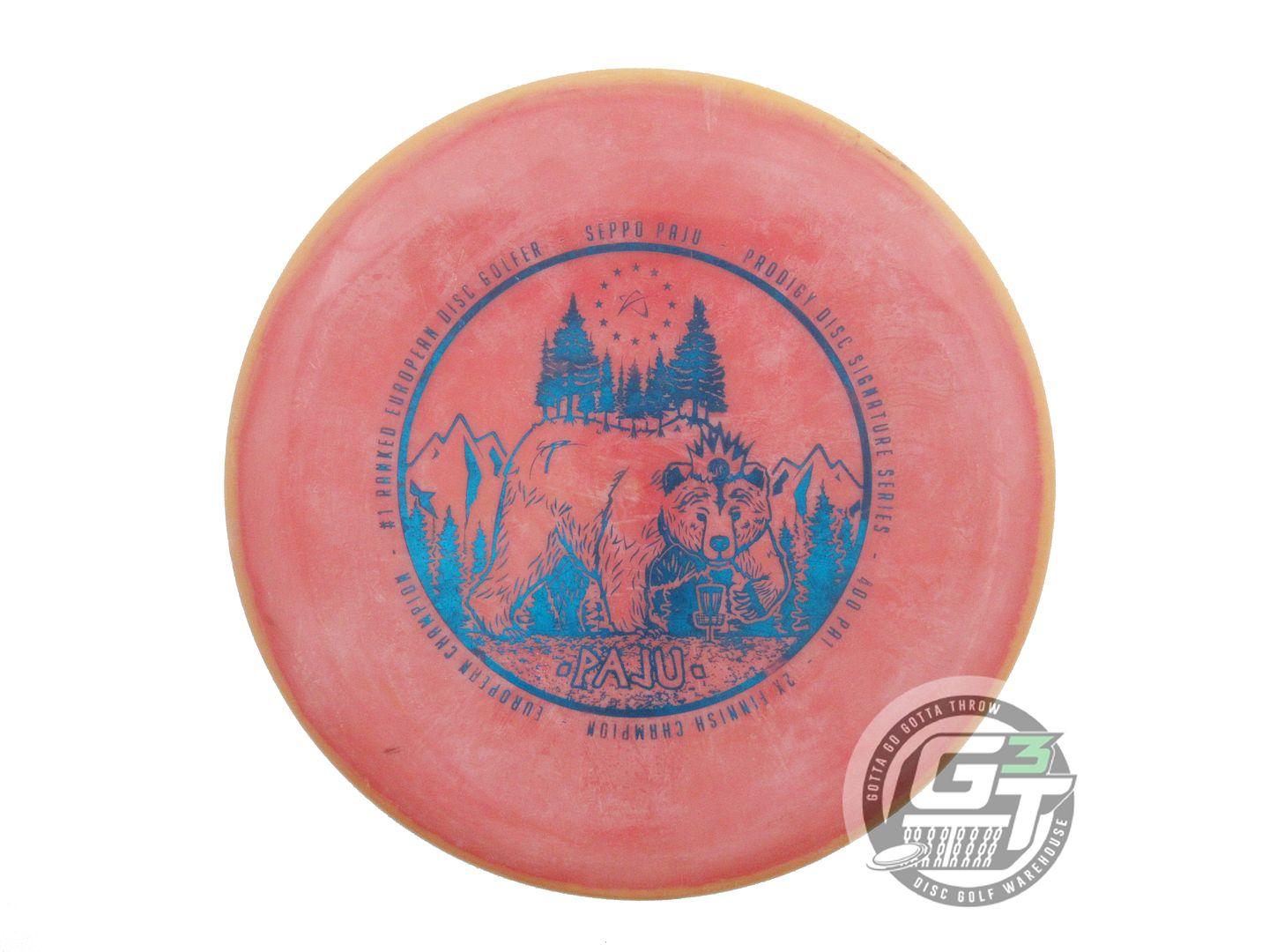 USED Prodigy Discs 400 Spectrum PA1 174g Peach-Red Blue Foil CHALKY Putter Disc
