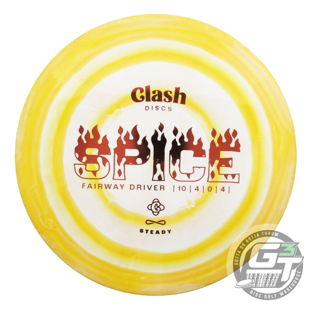 USED Clash Discs Steady Ring Spice 169g Marigold-White Fairway Driver Golf Disc