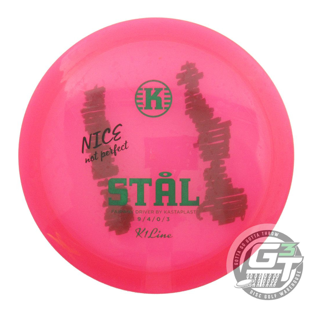 USED Kastaplast X-OUT K1 Stal 173g Pink Fairway Driver Golf Disc