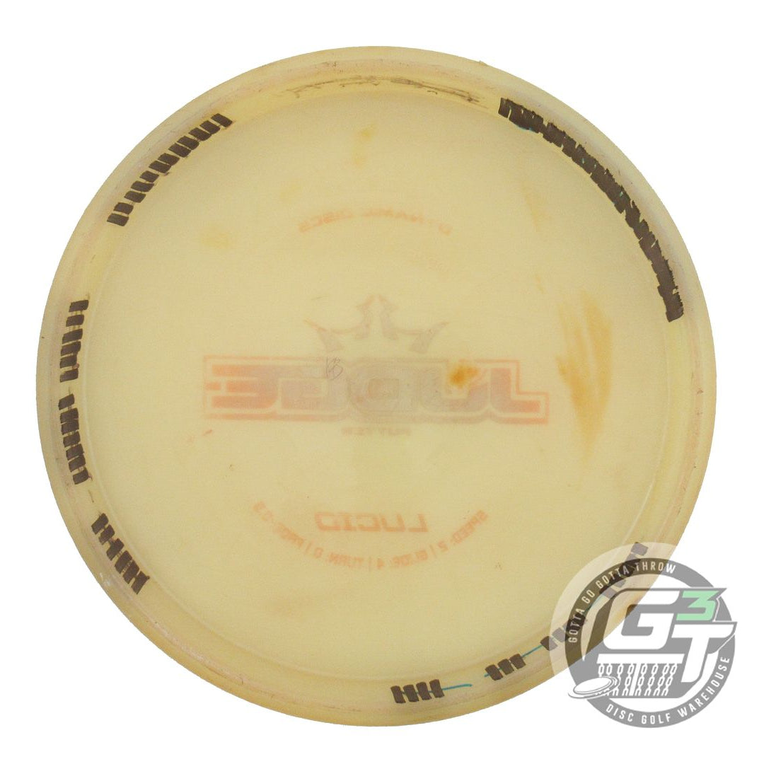 USED Dynamic Discs Lucid Judge 174g Cream Gold Glitter Foil Putter Golf Disc