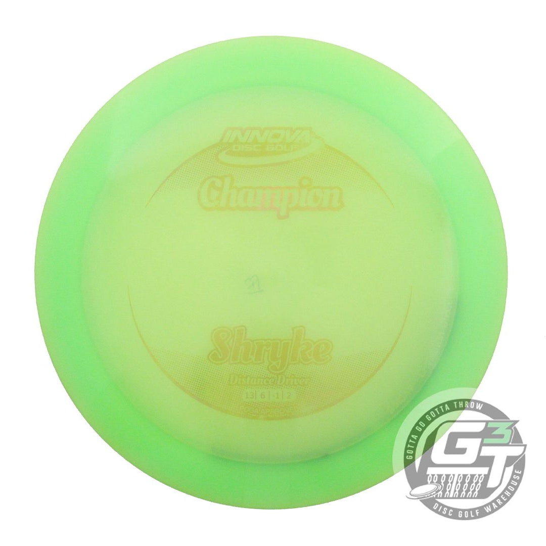 USED Innova Champion Shryke 173g Lime Gold Holo Foil Distance Driver Golf Disc