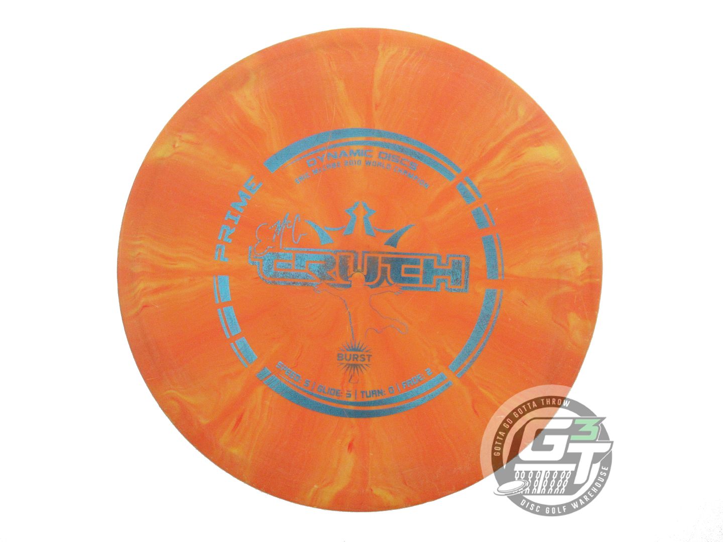 USED Dynamic Discs Prime Burst EMAC Truth 178g Orange Blue Foil Midrange Dsic