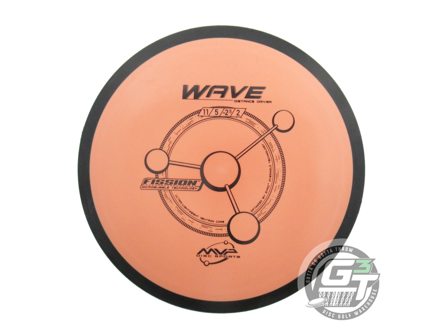 USED MVP Disc Sports Fission Wave 172g Peach Distance Driver Golf Disc