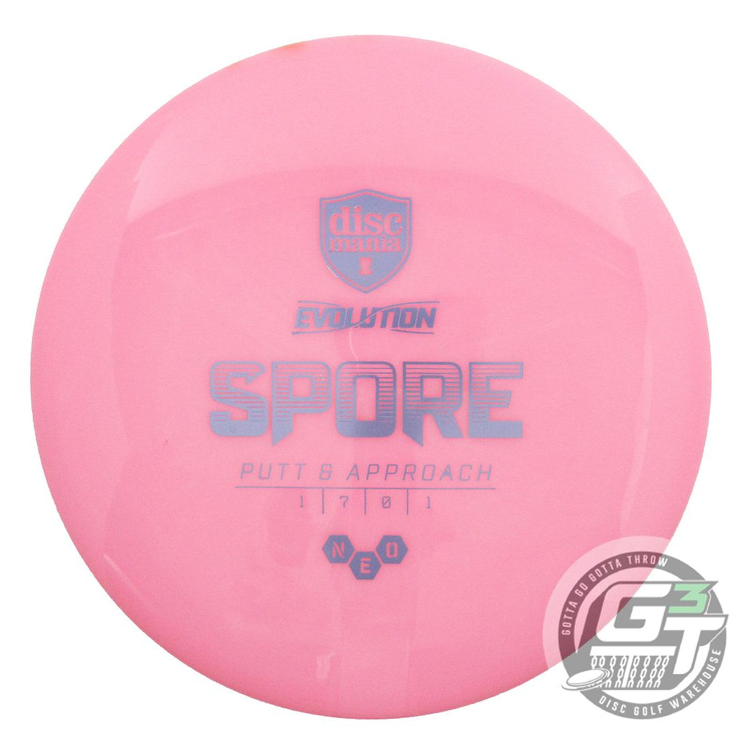 USED DiscMania Neo Soft Spore 158g Pink Lilac Foil Putter Golf Disc