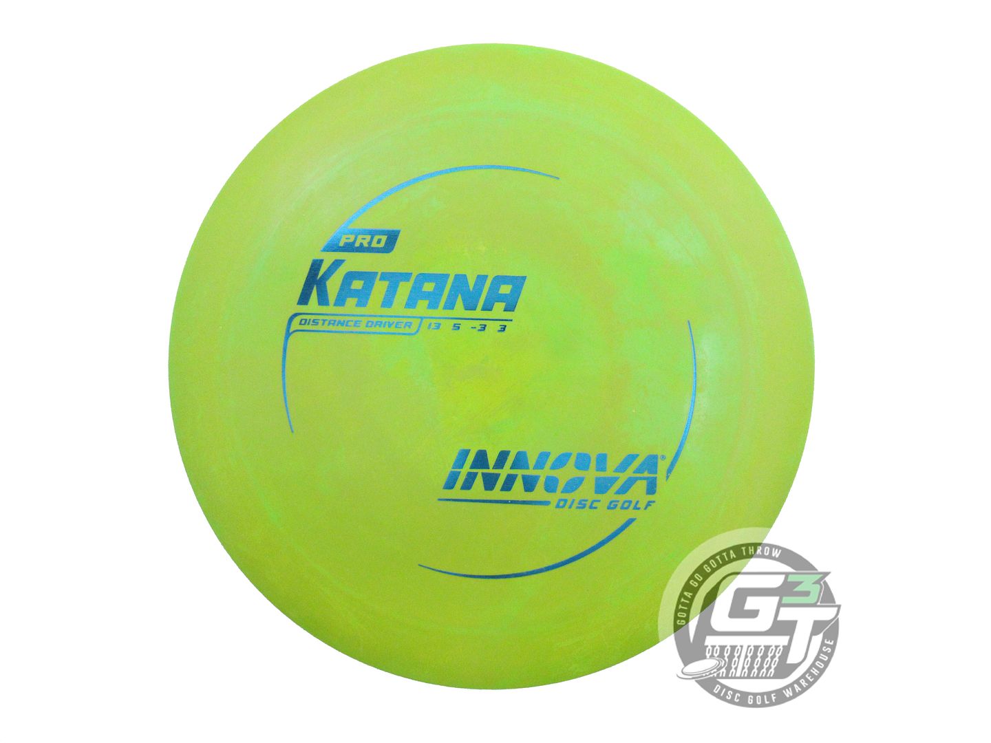 USED Innova Pro Katana 165g Lime Blue Foil Distance Driver Golf Disc