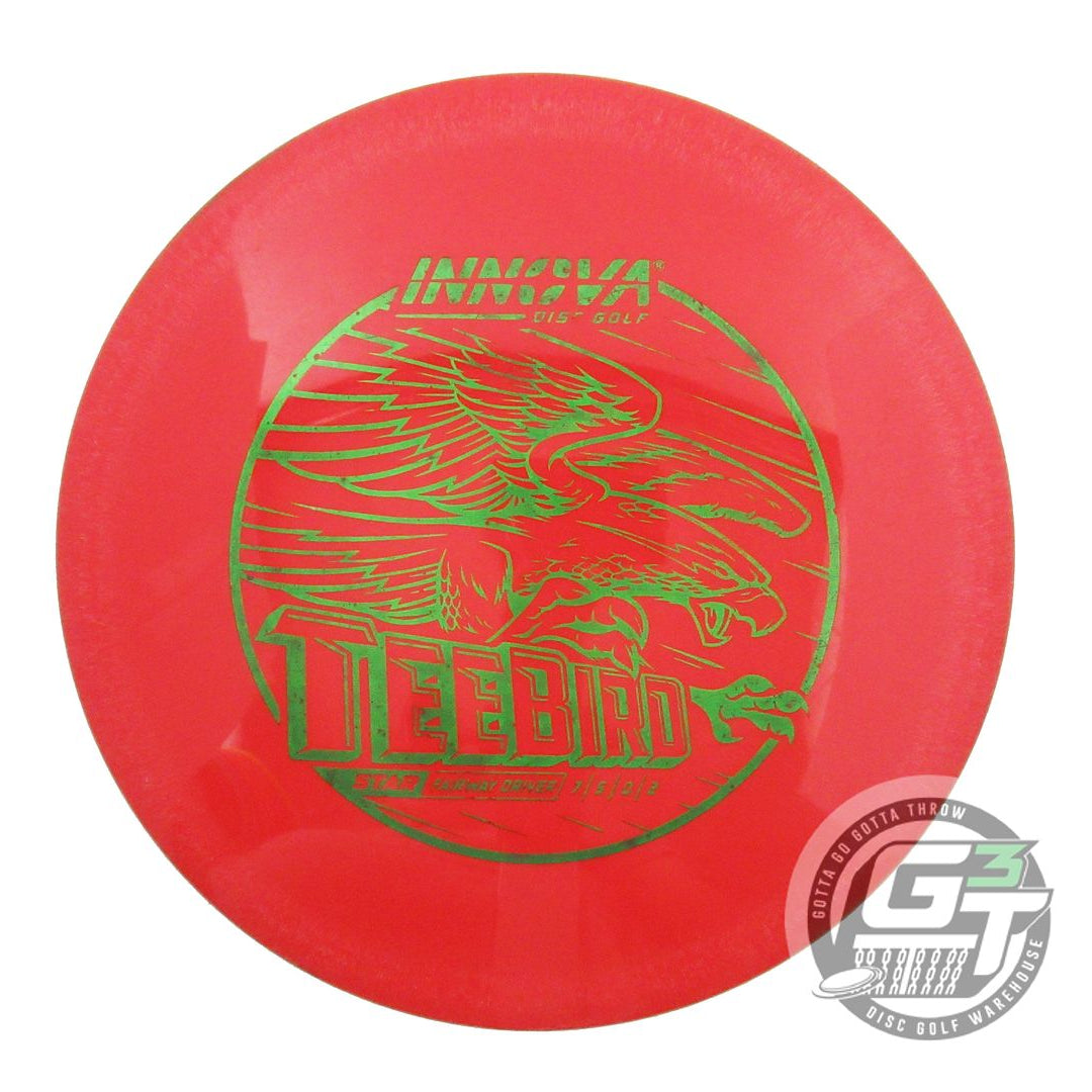USED Innova Star Teebird 157g Red Green Shatter Foil Fairway Driver Golf Disc