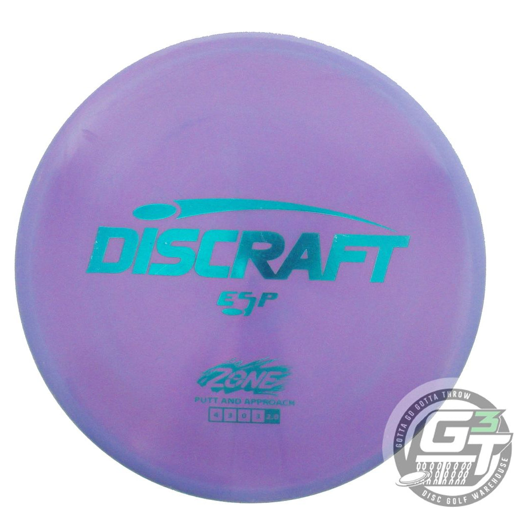 USED Discraft ESP Zone 171g Purple Teal Foil Putter Golf Disc