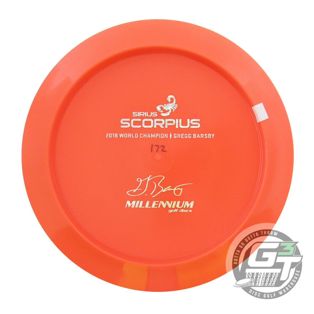 Millennium Bottom Stamp Gregg Barsby Signature Sirius Scorpius Distance Driver Golf Disc (Individually Listed)