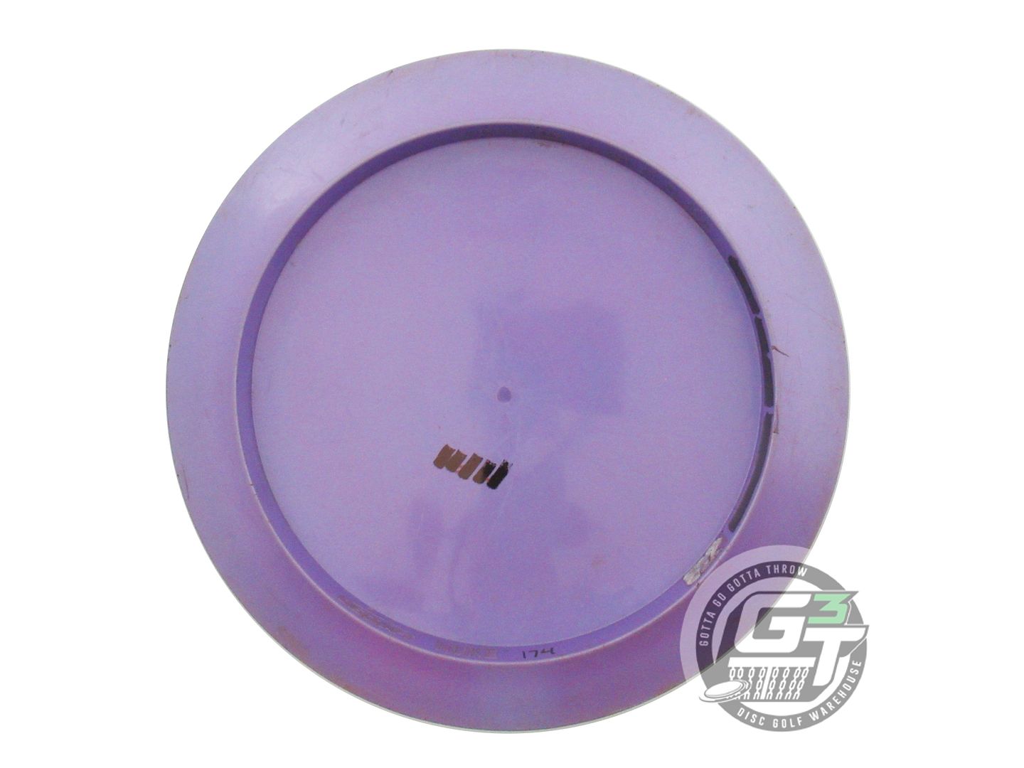USED Discraft Big Z Nuke 174g Purple Black Stamp Distance Driver Golf Disc