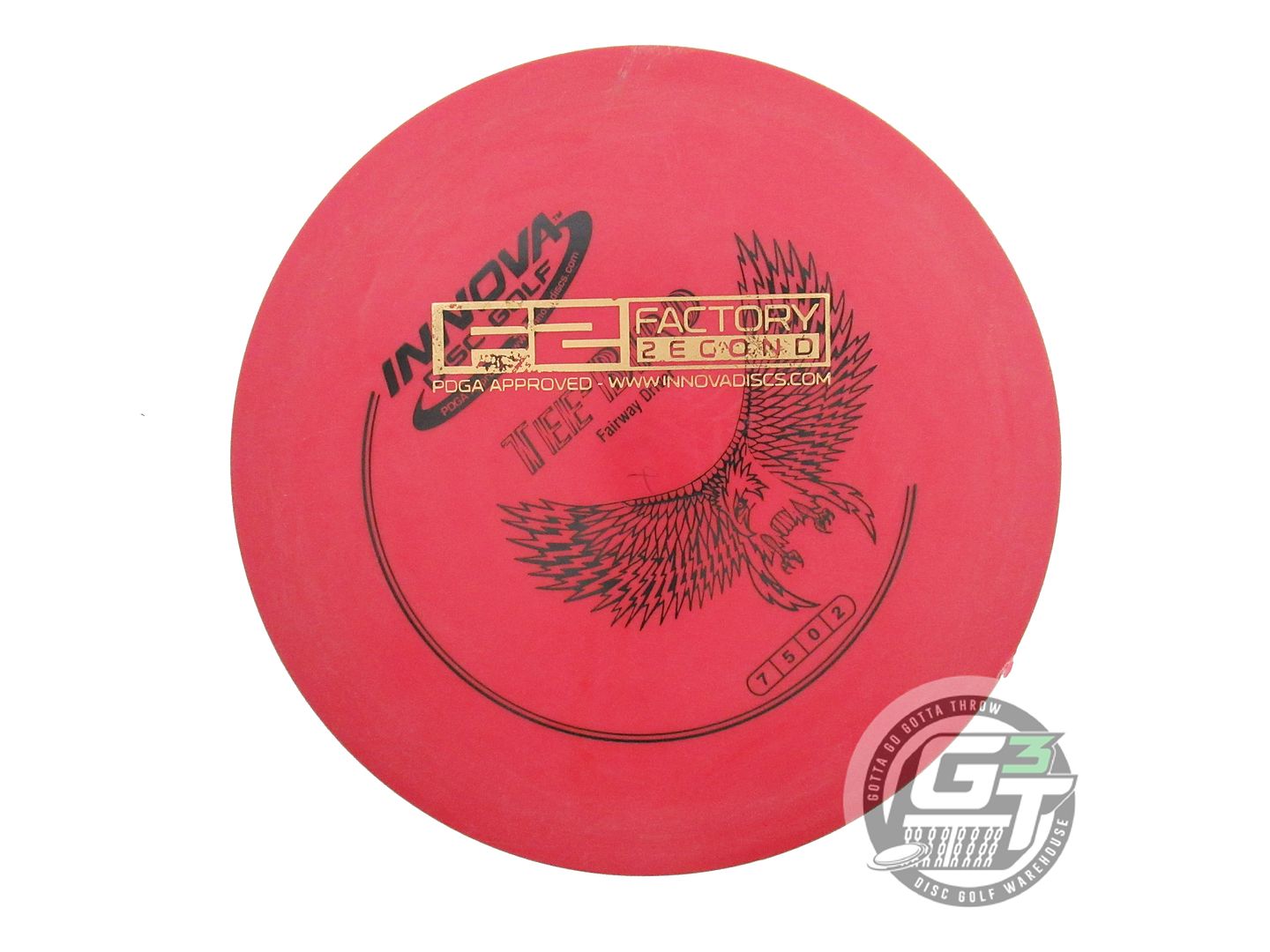 USED Innova X-OUT DX Teebird 170g Red Black Stamp Fairway Driver Golf Disc