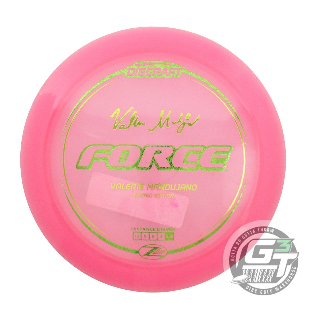 Discraft Limited Edition 2024 Elite Team Valerie Mandujano Z Lite Force Distance Driver Golf Disc (Individually Listed)
