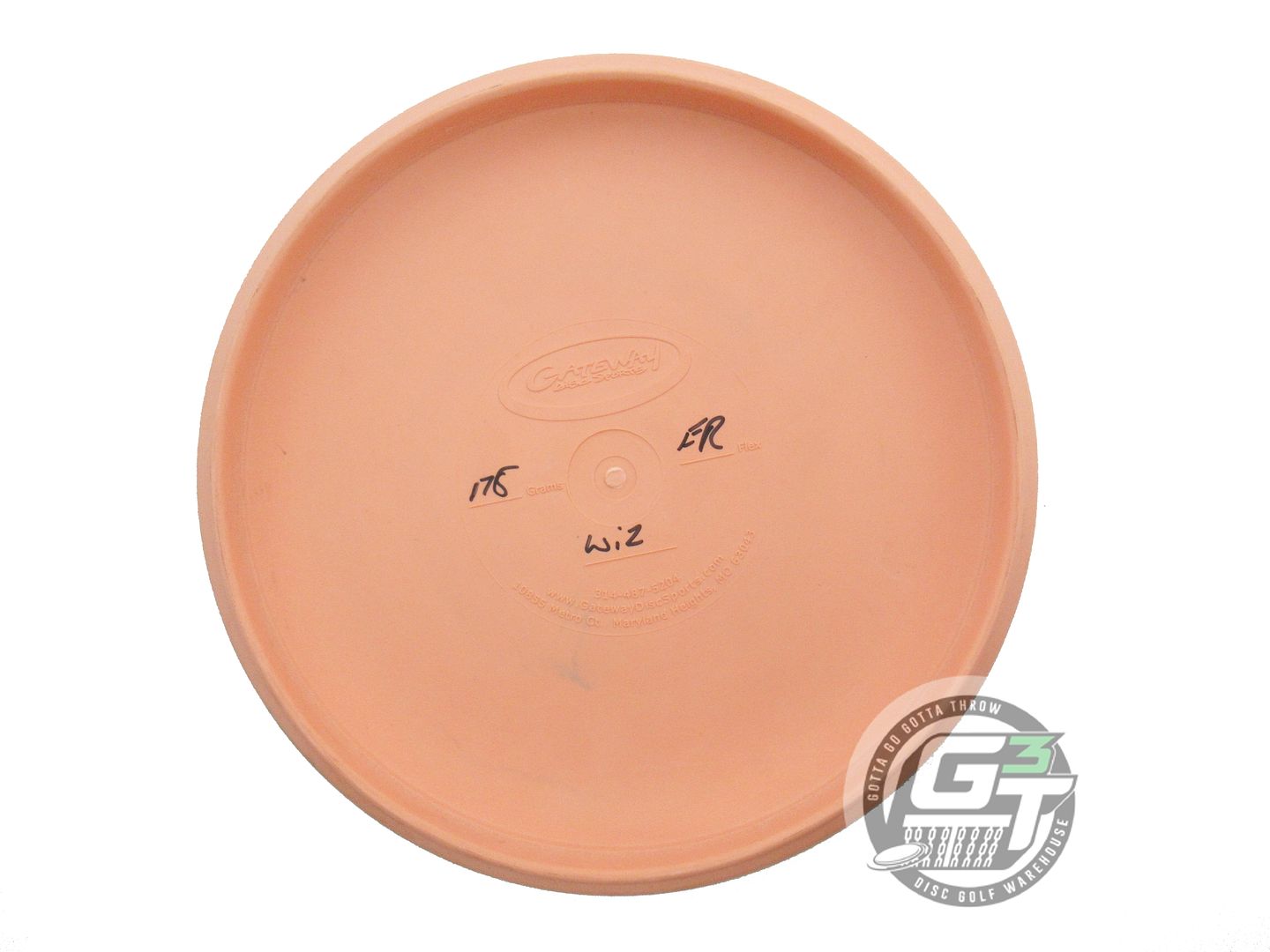 USED Gateway MANDALA Eraser Wizard 175g Peach Red Foil Putter Golf Disc