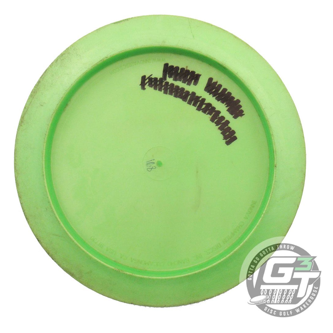 USED Innova GStar Boss 168g Lime Wiped Stamp Distance Driver Golf Disc