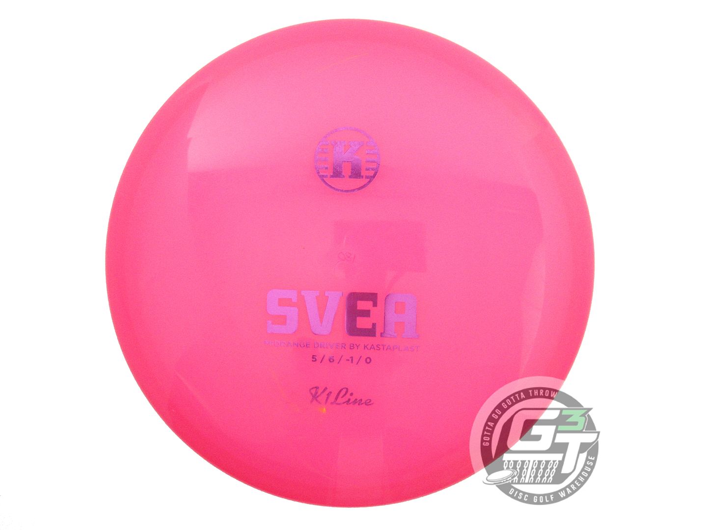 USED Kastaplast K1 Svea 180g Pink Magenta Foil Midrange Golf Disc
