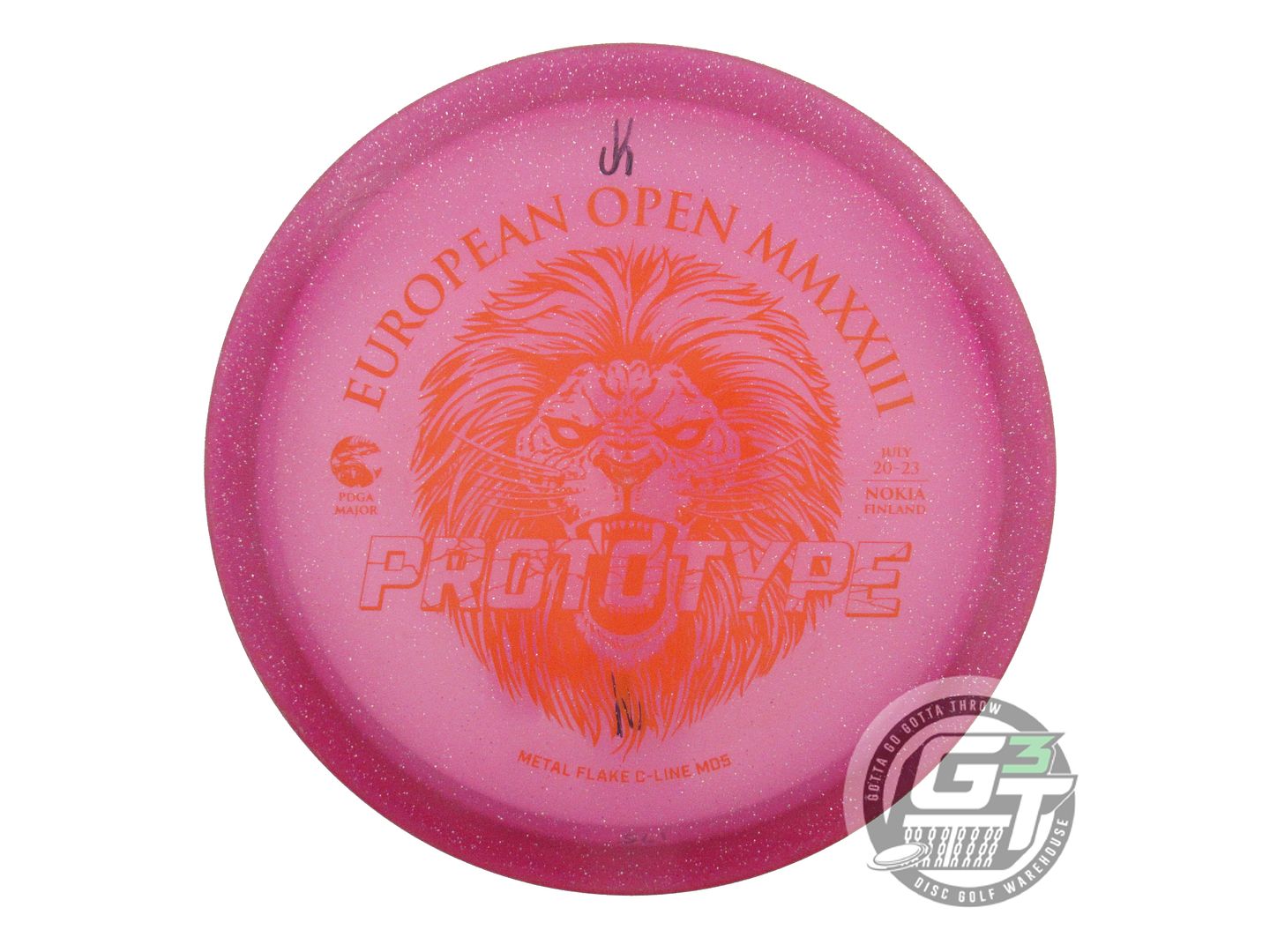 USED DiscMania PROTO Metal Flake C-Line MD5 174g Magenta Midrange Golf Disc