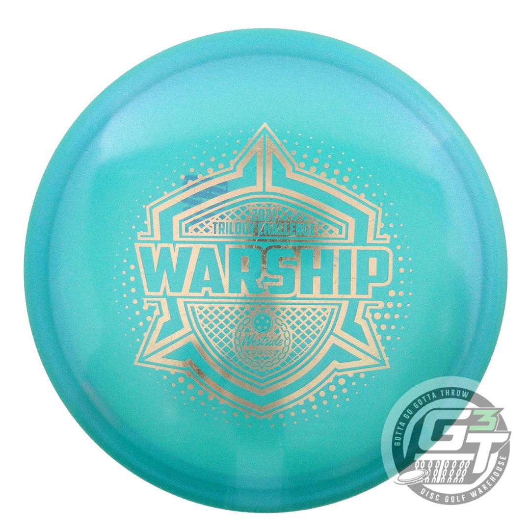 USED Westside Discs VIP Chameleon Warship 177g Teal Midrange Golf Disc