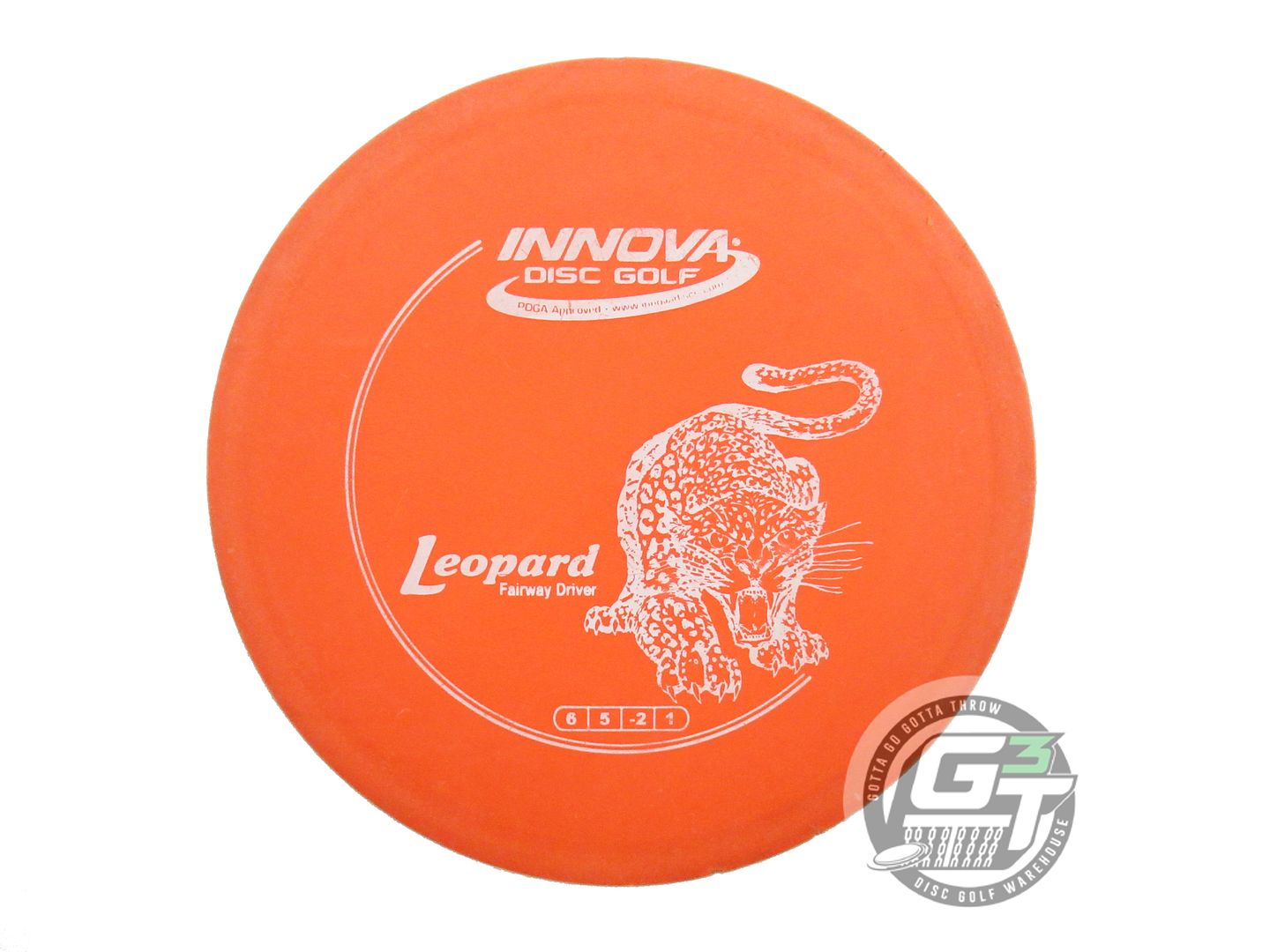 USED Innova DX Leopard 175g Orange White Stamp Fairway Driver Golf Disc