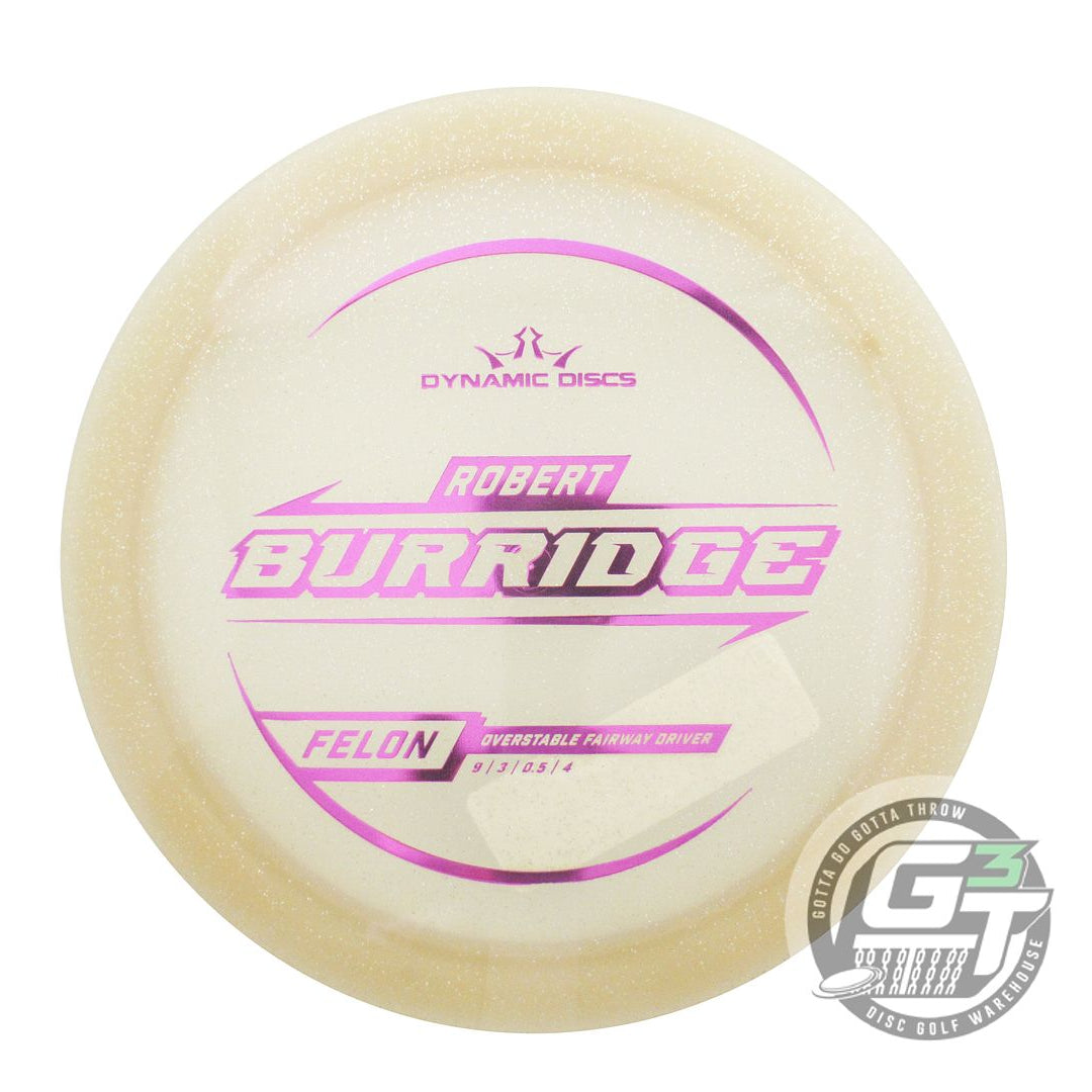 Dynamic Discs Limited Edition 2025 Team Series Robert Burridge Gold Metal Flake Lucid Felon Fairway Driver Golf Disc (Individually Listed)