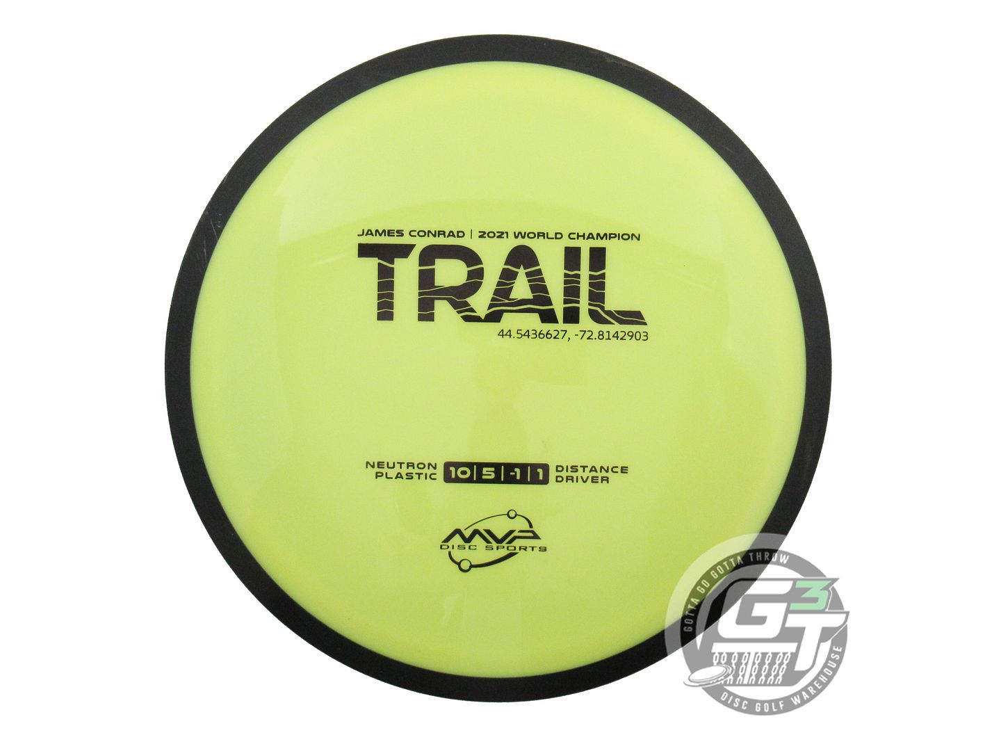 USED MVP Disc Sports Classic Neutron Trail 169g Yellow Distance Driver Golf Disc