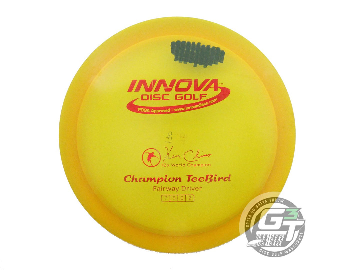 USED Innova Champion Teebird 170g Marigold Red Foil Fairway Driver Golf Disc