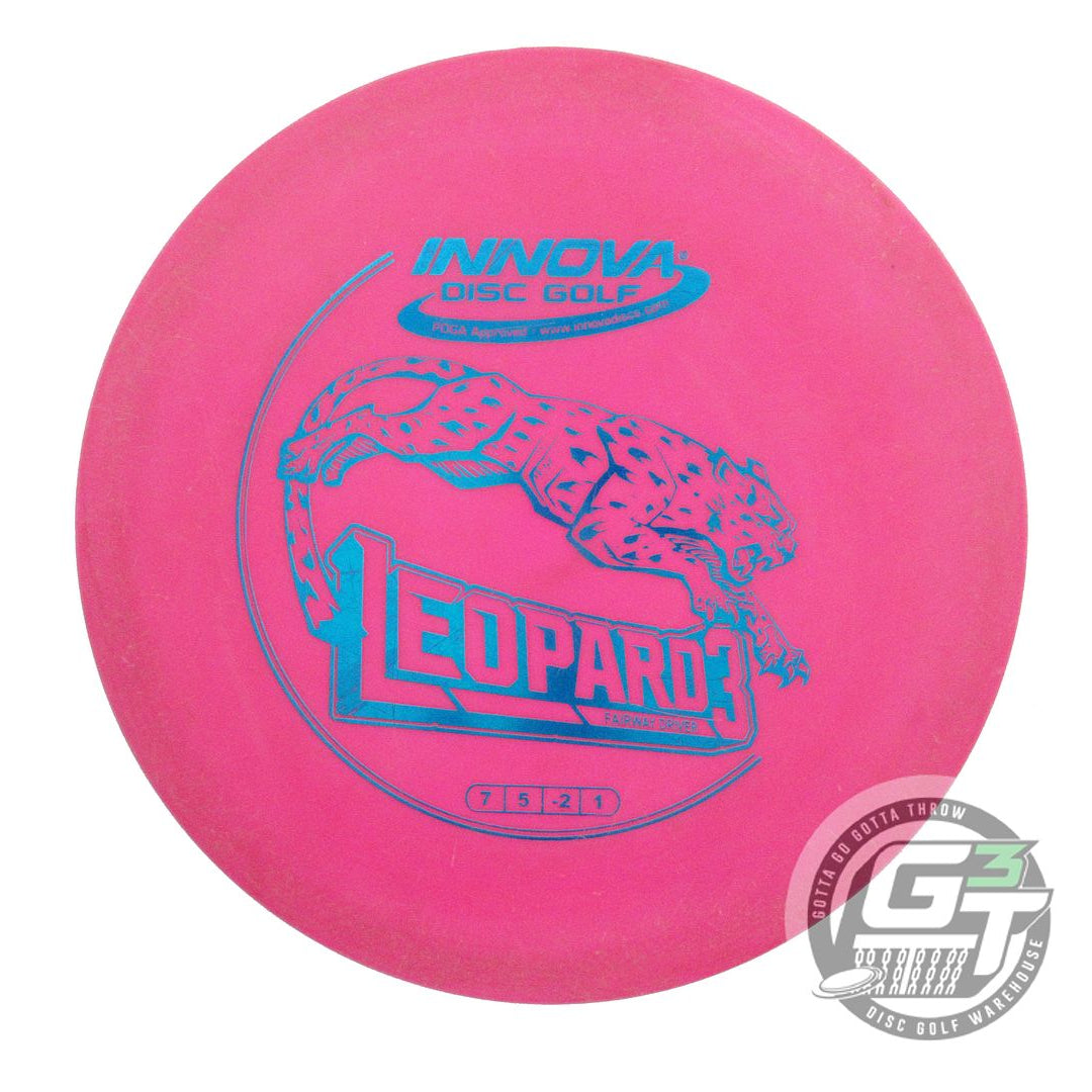 USED Innova DX Leopard3 175g Magenta Blue Foil Fairway Driver Golf Disc
