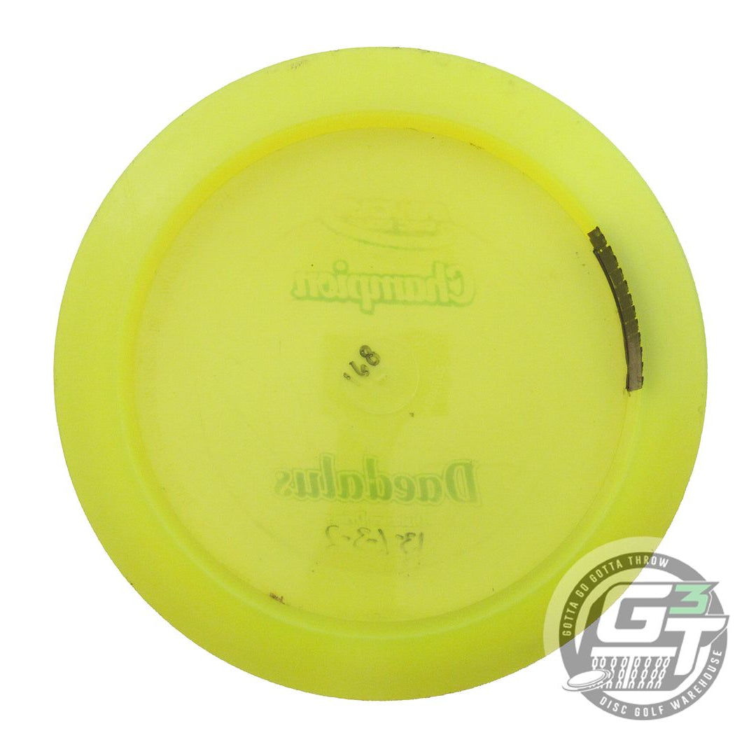 USED Innova Champion Daedalus 168g Yellow Wiped Stamp Distance Driver Golf Disc