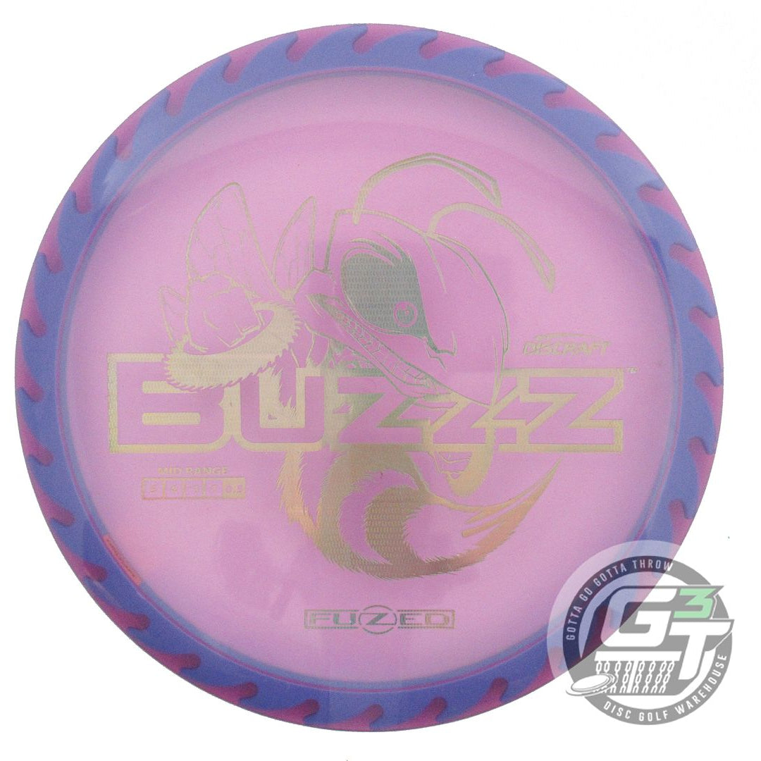 USED Discraft FuZed BuzzzSaw Buzzz 182g Lilac Copper Foil Midrange Golf Disc