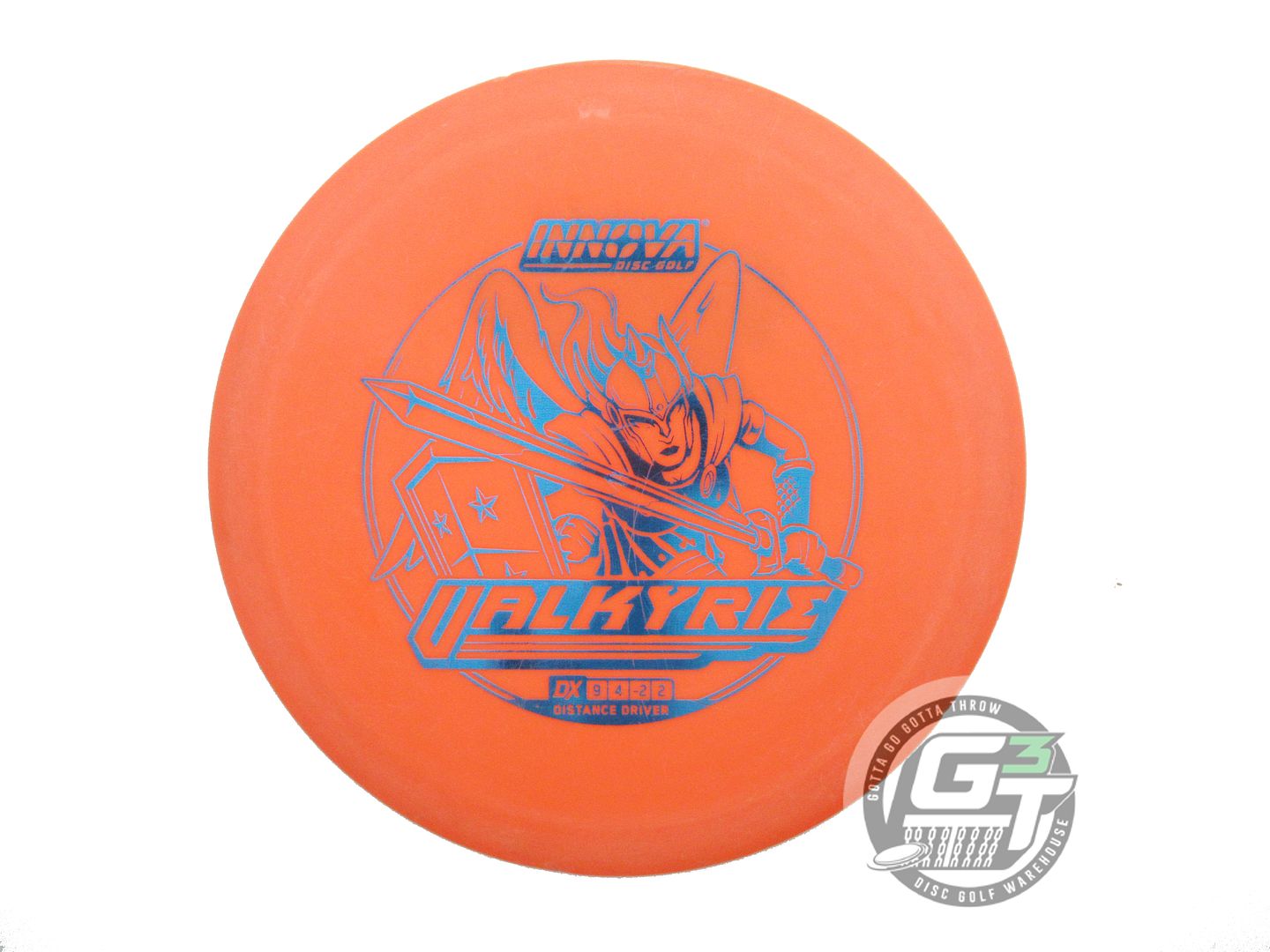 USED Innova DX Valkyrie 172g Orange Blue Foil Distance Driver Golf Disc