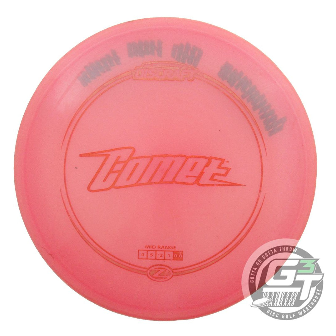 USED Discraft Z Comet 180g Pink Red Foil Midrange Golf Disc