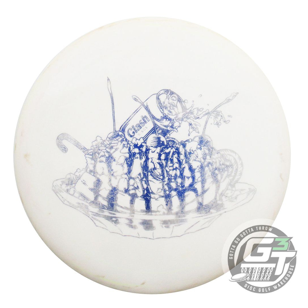 USED Clash Discs Steady Popcorn 177g White Blue Foil Putter Golf Disc