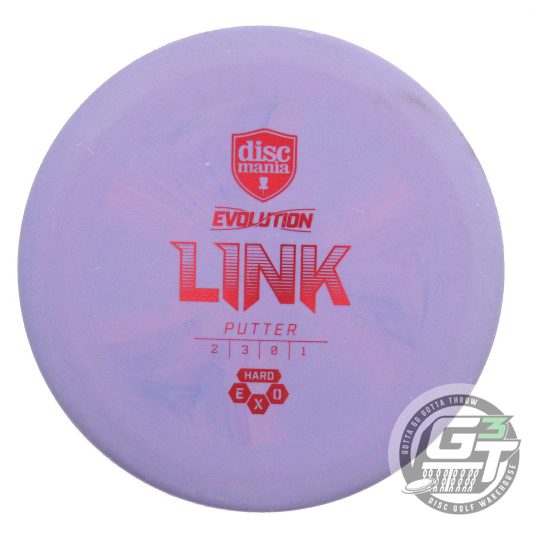 USED DiscMania EXO Hard Link 176g Purple Red Foil A Putter Golf Disc