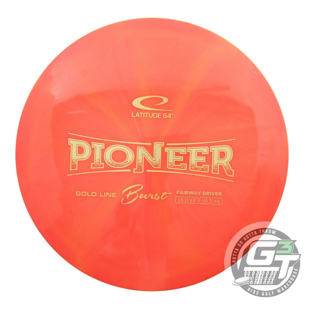 USED Latitude 64 Gold Burst Pioneer 172g Orange Fairway Driver Golf Disc