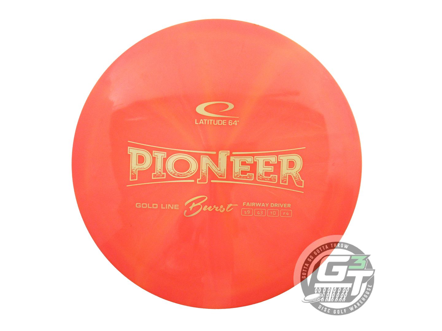 USED Latitude 64 Gold Burst Pioneer 172g Orange Fairway Driver Golf Disc