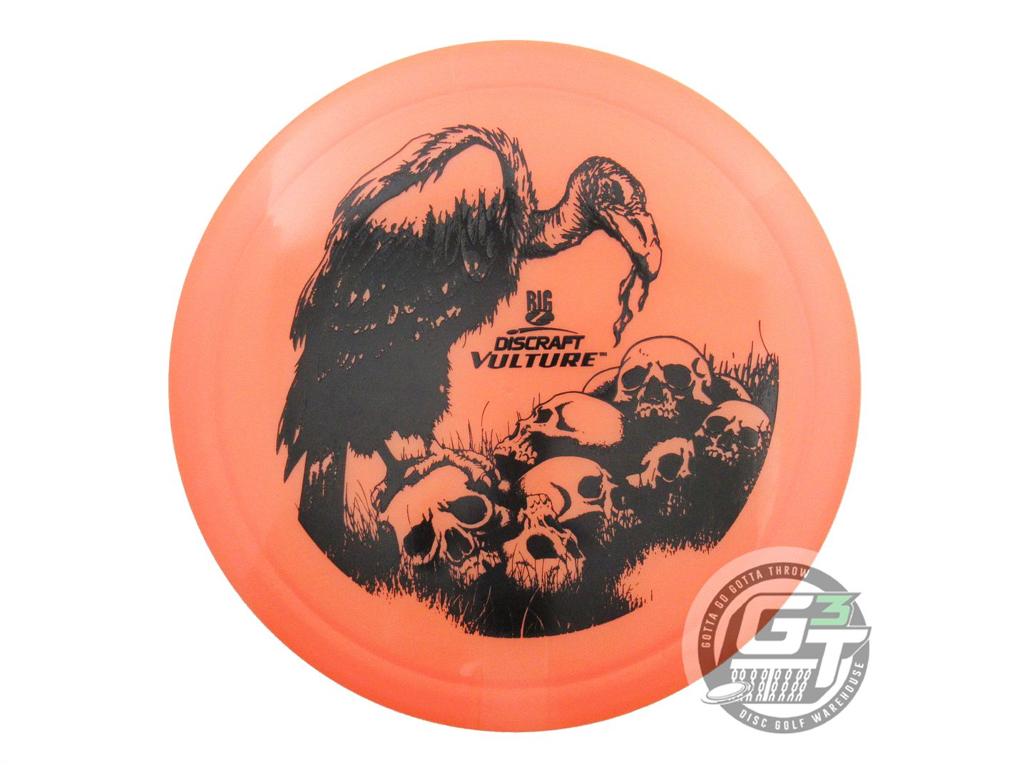 USED Discraft Big Z Vulture 178g Orange Black Stamp Distance Driver Golf Disc