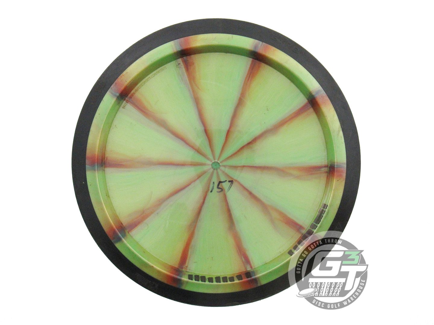 USED MVP Disc Sports Plasma Wave 157g Lime-Maroon Distance Driver Golf Disc