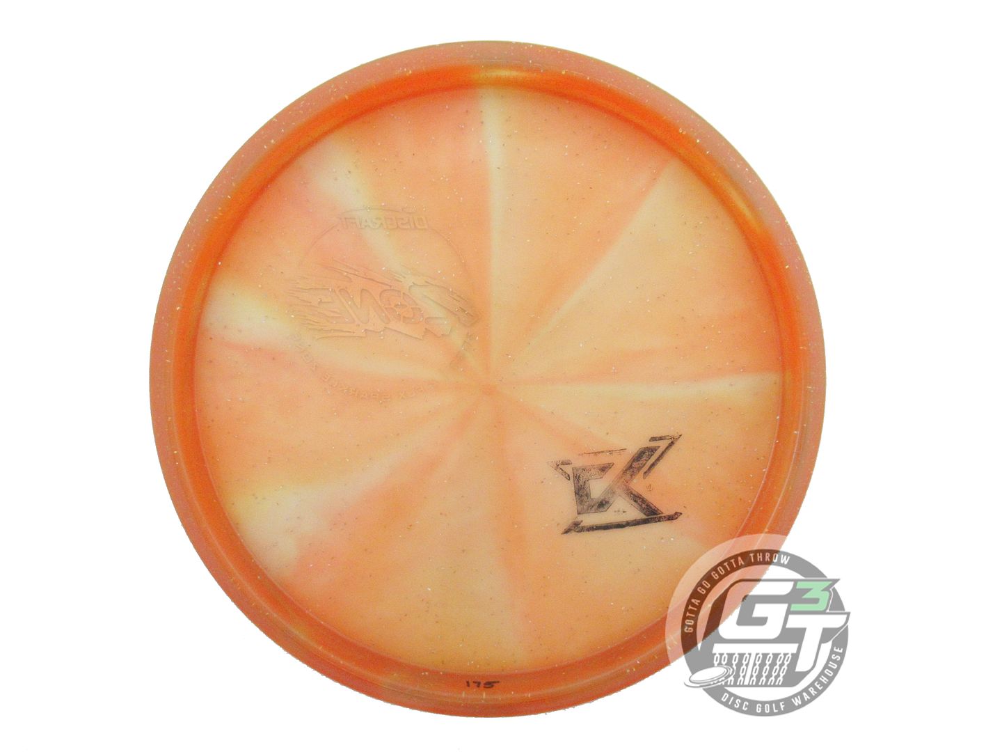 USED Discraft Z FLX Sparkle Zone 175g Orange Silver Star Foil Putter Golf Disc