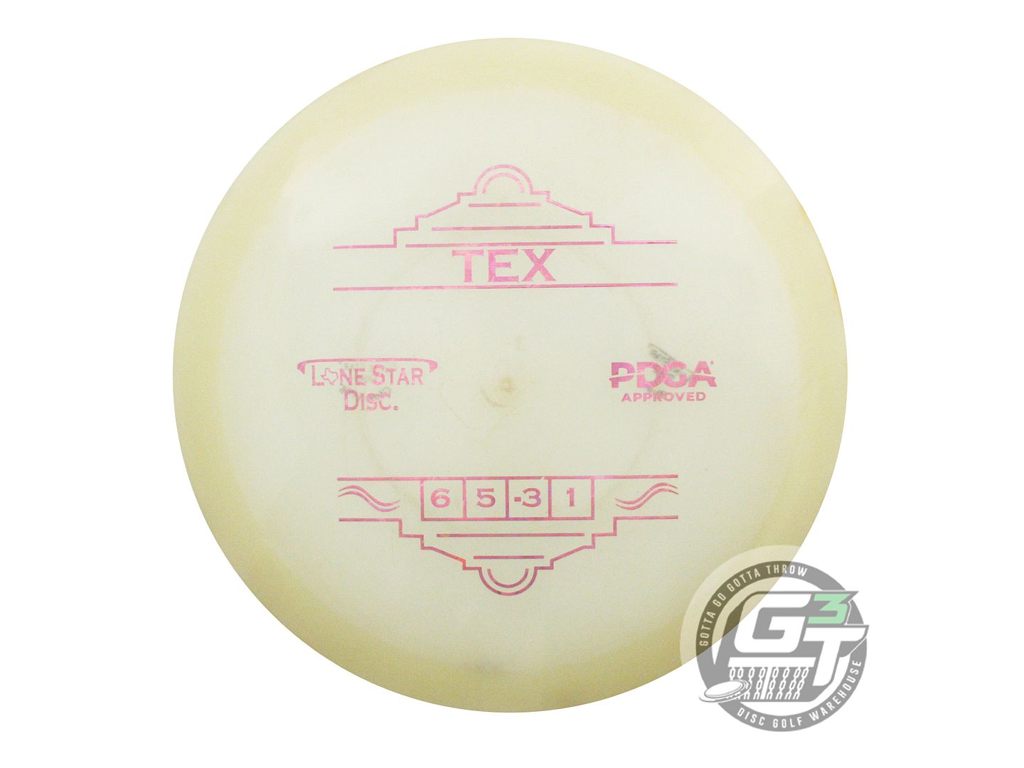 USED Lone Star Bravo Glow Tex 175g Pink Flower Foil Fairway Driver Golf Disc