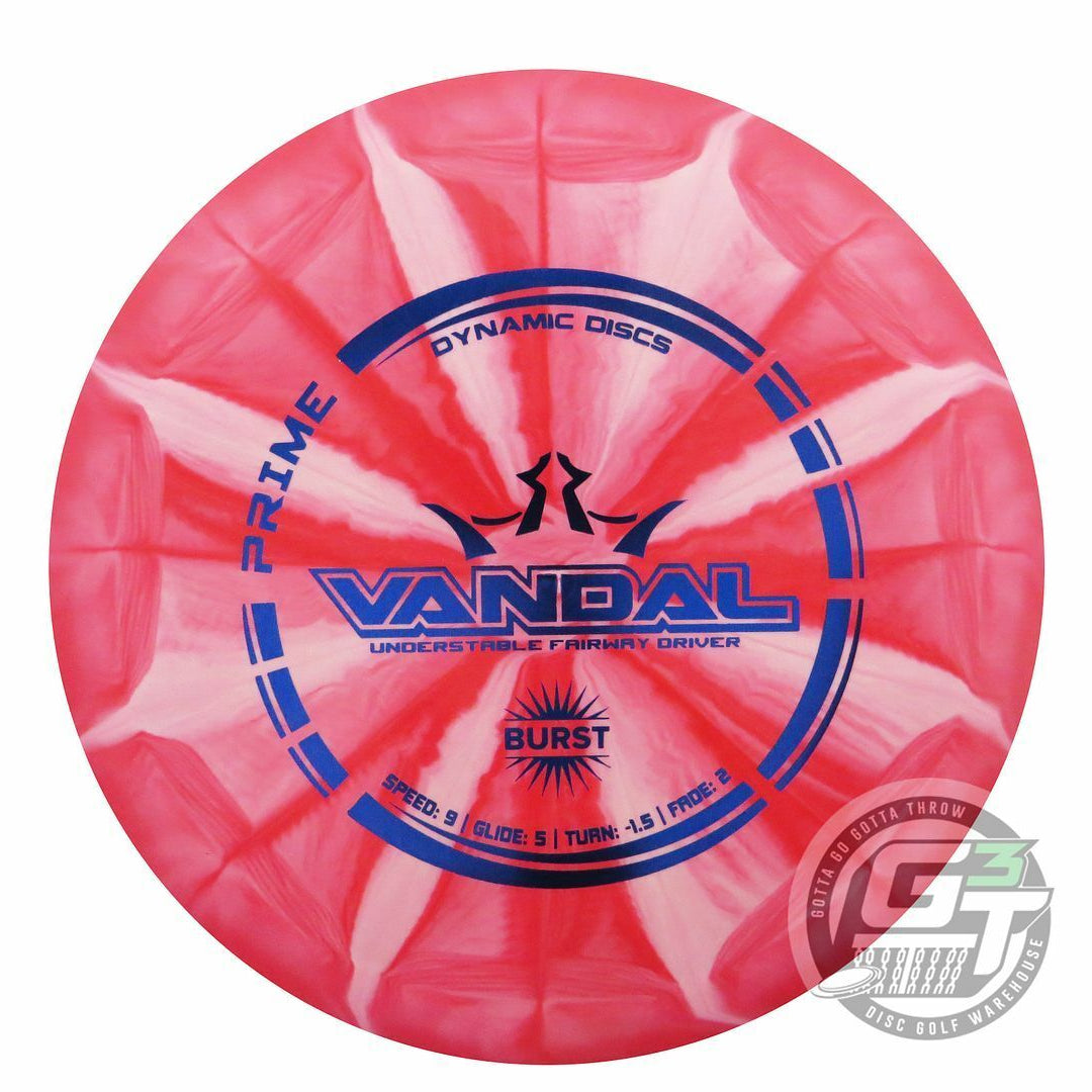Dynamic Discs Prime Burst Vandal Fairway Driver Golf Disc (Individually Listed)