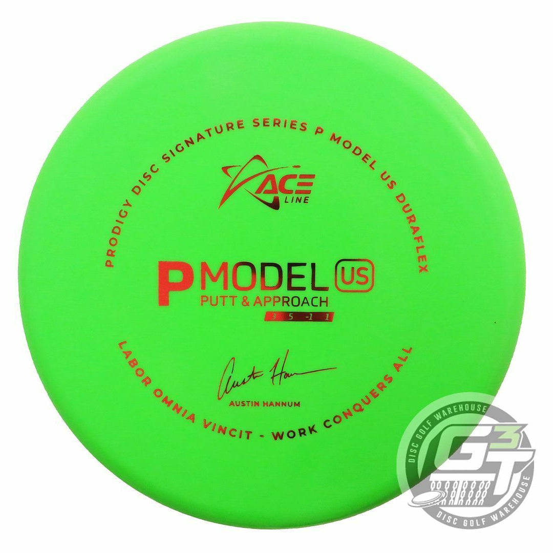 Prodigy Limited Edition 2022 Signature Series Austin Hannum Ace Line DuraFlex P Model US Putter Golf Disc (Individually Listed)